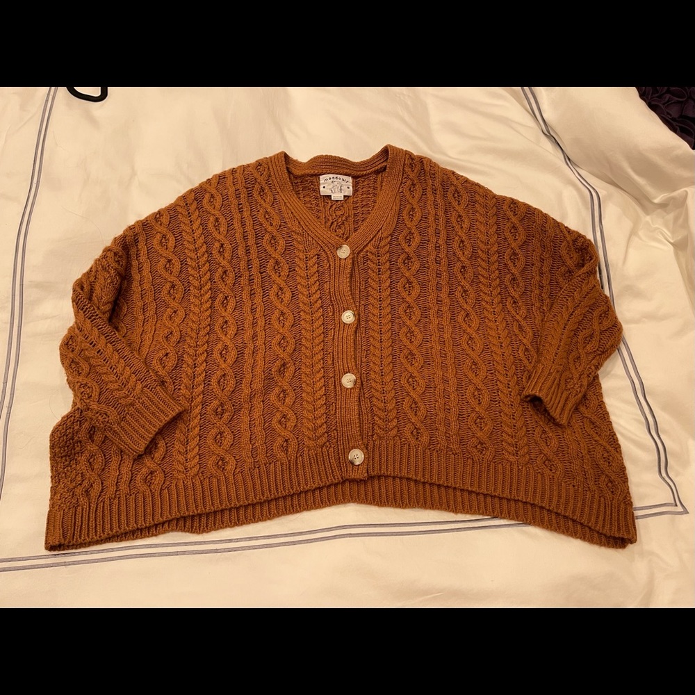 Brown oversized cardigan